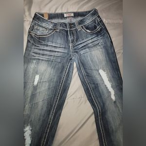 YMI Distressed Blue Jeans (Skinny)